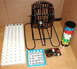 Metal Bingo Cage Set